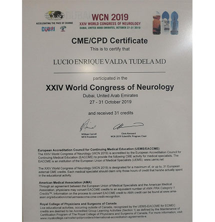 XXV World Congress of Neurology - 2021