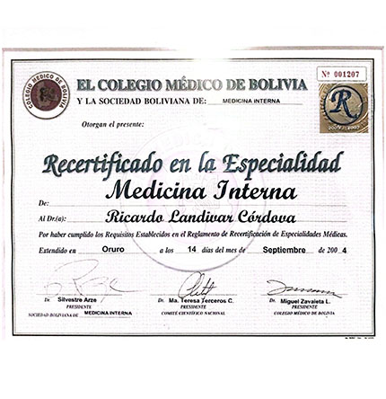 Especialidad en Medicina Interna