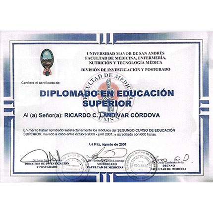 Diplomado en Educación Superior