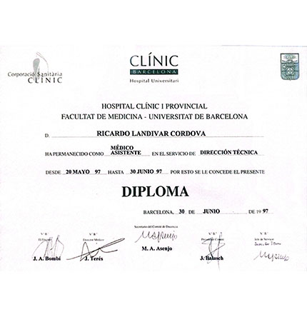 Médico Asistente - Facultad de Medicina - Universidad de Barcelona