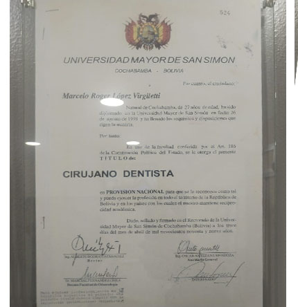 Cirujano dentista - Universidad Mayor de San Simón
