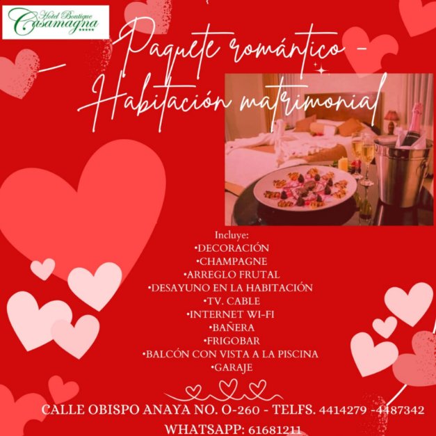 Paquete romántico - habitación con balcón