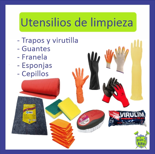 Utensilios de limpieza