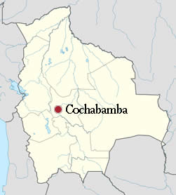 Ubicación de Cochabamba