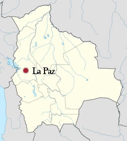 Ubicación de La Paz