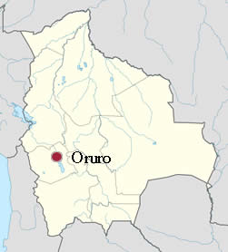 Ubicación de Oruro