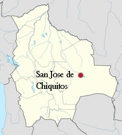 Ubicación de San José de Chiquitos