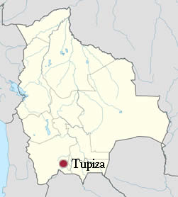 Ubicación de Tupiza