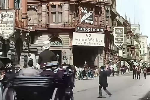Restauran a color y en 4K una escena filmada en Berlín a finales del siglo XIX 
