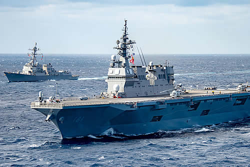 EE.UU. y Japón realizan uno de los simulacros más grandes en el mar de Filipinas