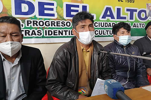 Comité Cívico de El Alto convoca a paro y bloqueo contra los decretos del carnet de vacunación