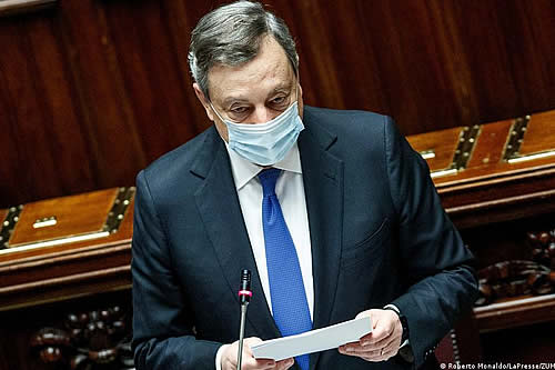 Mario Draghi anuncia nuevas restricciones en Italia para los no vacunados 