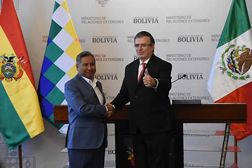 Bolivia y México fortalecen el diálogo político de alto nivel entre “pueblos hermanos”