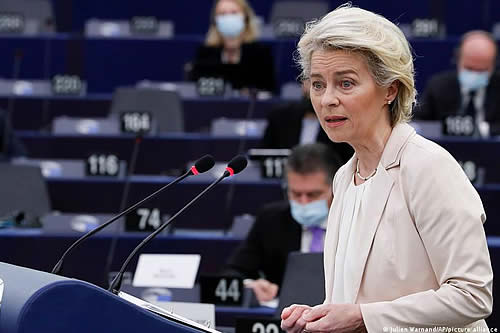 Presidenta de la Comisión Europea se aísla por posible contacto con contagiado de coronavirus